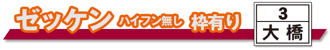 ゼッケン枠有り（ハイフン無し）プリント
